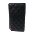 CHANEL Quilted CC SHW Cambon Line Long Wallet Calfskin Letaher Black
