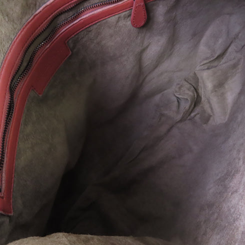 BOTTEGA VENETA BV Intrecciato Shoulder Bag Intrecciato Leather Red