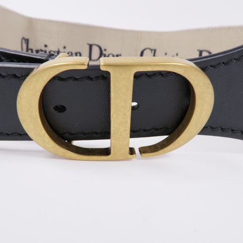 Christian Dior CD GHW Belt Canvas Blue White
