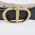Christian Dior CD GHW Belt Canvas Blue White