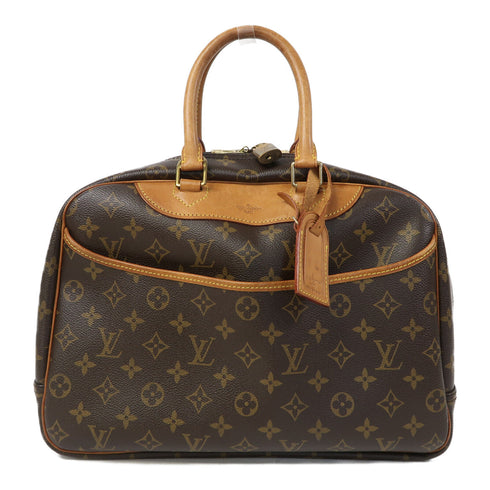 LOUIS VUITTON LV GHW Deauville Hand Bag M47270 Monogram Brown v2