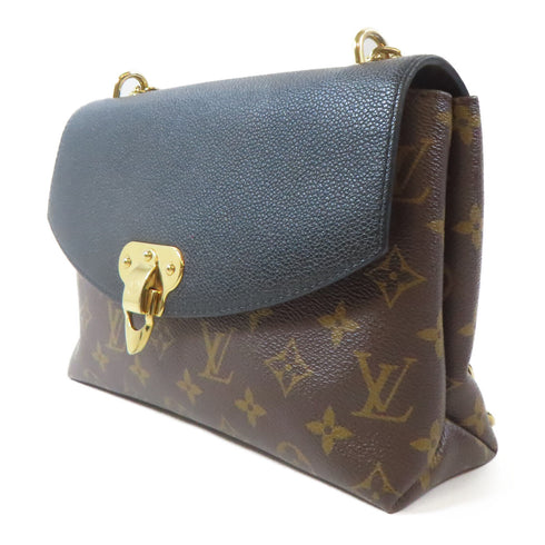 LOUIS VUITTON LV Saint Placide Chain Shoulder Bag M43714 Monogram Brown/Black