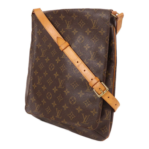 LOUIS VUITTON LV GHW Musette Shoulder Bag M51256 Monogram Brown