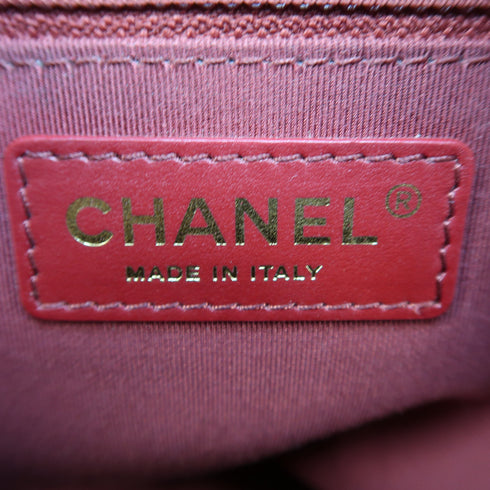 CHANEL Quilted CC GHW 2 Way Shoulder Bag Handbag AS7960 Calfskin Leather Red