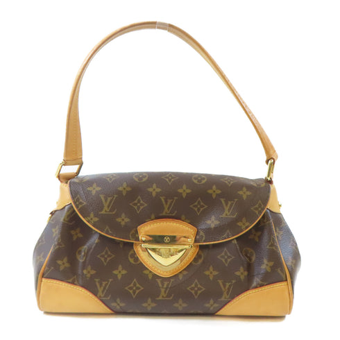 LOUIS VUITTON LV GHW Beverly MM Shoulder Handbag M40121 Monogram Brown