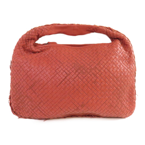 BOTTEGA VENETA BV Intrecciato Shoulder Bag Intrecciato Leather Red