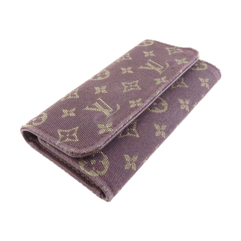 LOUIS VUITTON LV GHW Key Case M95231 Monogram Mini Lin Canvas Brown