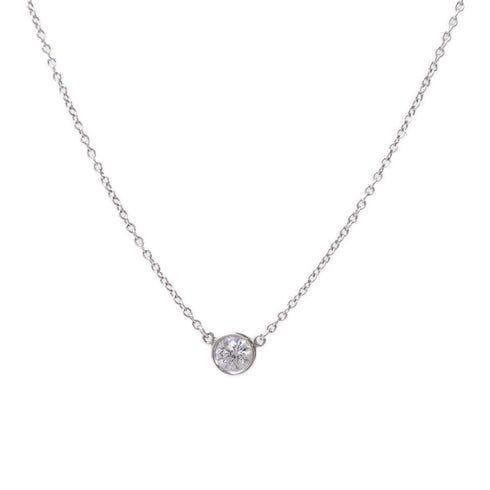 TIFFANY&CO By The Yard Diamond Necklace PT950 Platinum
