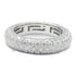 BVLGARI Full Eternity Pave Diamond Ring 18K White Gold US#5