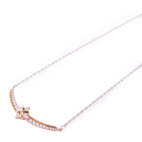 Jewelry SHW 0.282ct Diamond Necklace 18K White Gold 18K Rose Gold