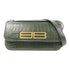 BALENCIAGA GHW Shoulder Bag 674693 Calfskin Leather Green