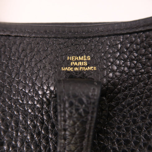 HERMES GHW Evelyne TPM Shoulder Bag Clemence Leather