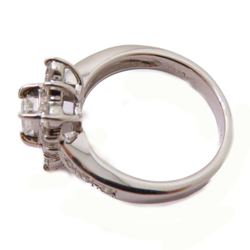 FINE JEWELRY 0.5ct Diamond 0.2ct Diamond Ring 18K White Gold US#5.25