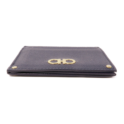 Salvatore Ferragamo GHW Card Case Holder Calfskin Leather