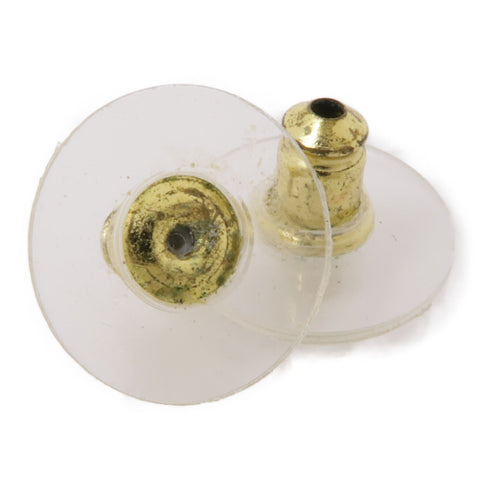 CHANEL CC Earrings Accessories PVC Metal Gold Transparent