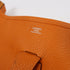HERMES PHW Evelyne GM Shoulder Bag Taurillon Clemence Stamp Q I9 Apricot Orange