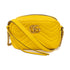 GUCCI GG GHW GG Marmont Chain Shoulder Bag 448065 Calfskin Leather Yellow