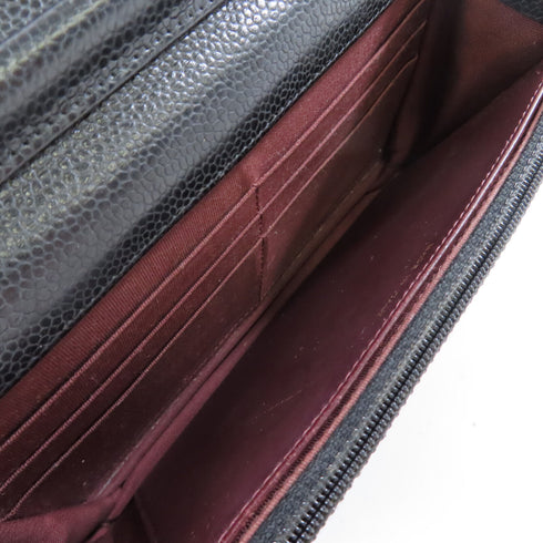 CHANEL Quilted GHW CC WOC Wallet On Chain Shoulder Bag Caviar Leather AP0250