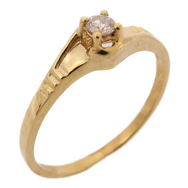 JEWELRY Diamond Ring 18K Yellow Gold US#7