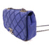 CHANEL CC SHW Chain Shoulder Bag Calfskin Leather Blue