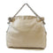 CHANEL CC SHW Shoulder Bag Lambskin Leather Beige