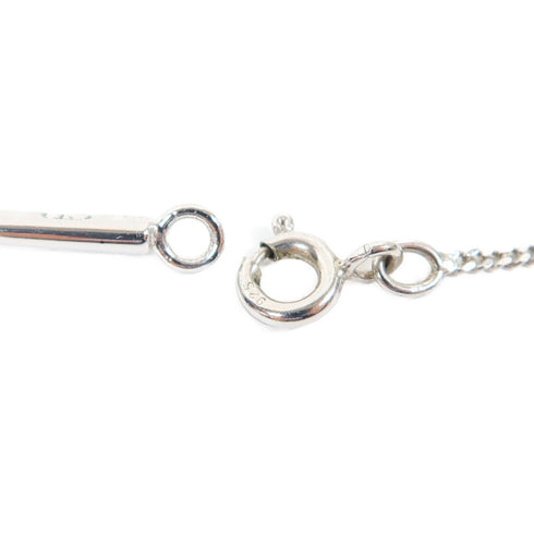 Christian Dior CD Necklace Metal Silver