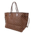 LOUIS VUITTON LV GHW Neverfull GM Shoulder Tote Bag N40597 Damier Ebene Brown