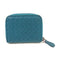 BOTTEGA VENETA BV Card Coin Case Intrecciato Leather Blue-Green