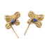 FINE JEWELRY 0.91ct Sapphire 0.72ct Diamond Earrings 18K Yellow Gold