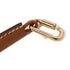 HERMES Curiosite Mousqueton Necklace Veau Swift Leather Gold Brown