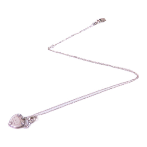 TIFFANY&CO Heart rock and key Necklace 925 Sterling Silver