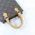LOUIS VUITTON LV GHW Petit Sac Plat 2 Way Shoulder Handbag M81295 Monogram Brown
