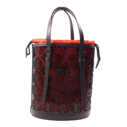 LOUIS VUITTON LV Lace Bucket PM Shoulder Bag M20352 Patent Leather