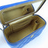 CHANEL Quilted CC GHW Vanity Case Chain Shoulder Bag Lambskin Leather Blue