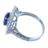 Fine Jewelry 2.03ct Sapphire 1.53ct Diamond Ring US#6 6.2g PT900 Platinum