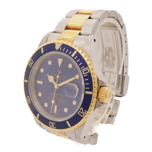 ROLEX Submariner Date Automatic Watch 16613LB(1998) Steel 18K Yellow Gold Blue
