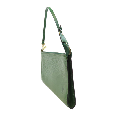 LOUIS VUITTON LV GHW Pochette Accessories Handbag M52944 Epi Leather Green