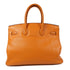 HERMES PHW Birkin 35 Handbag Swift Leather Orange