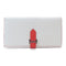 HERMES PHW Bearn Long Wallet Veau Epsom Leather Blanc White Rose Jaipur Red