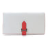 HERMES PHW Bearn Long Wallet Veau Epsom Leather Blanc White Rose Jaipur Red