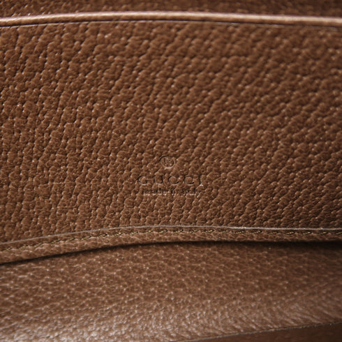 GUCCI GG GHW Ophidia Shoulder Bag 575722 Coated Canvas Brown