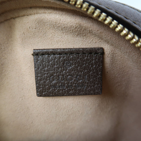 GUCCI GG GHW Ophidia GG Chain Shoulder Bag 550618 Coated Canvas Brown