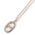 HERMES PHW Roulis Necklace Metal Pink/Silver