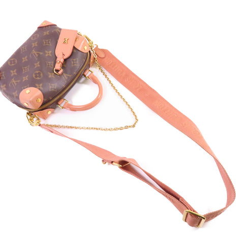 LOUIS VUITTON LV GHW Petite Malle Souple Hand Shoulder Bag M45531 Monogram