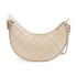 CHANEL Quilted CC GHW Small Hobo Chain Shoulder Bag Lambskin Leather Beige