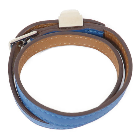 HERMES Medor Infini Double Tour Bracelet Veau Swift Mykonos