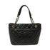CHANEL Quilted CC GHW Chain Shoulder Bag Calfskin Leather Black v3