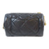 CHANEL Quilted CC GHW Bowling Bag Chain Shoulder Bag AS3384 Lambskin Black