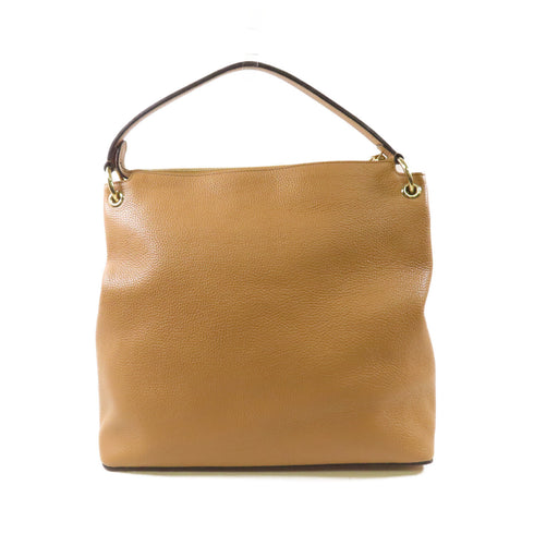 GUCCI GG GHW Soho Interlocking G 2Way Shoulder Bag 536194 Calfskin Leather Beige