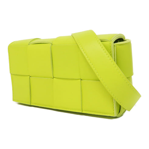 BOTTEGA VENETA Intrecciato BV SHW Waist Bag Calfskin Leather Fluorescent Green